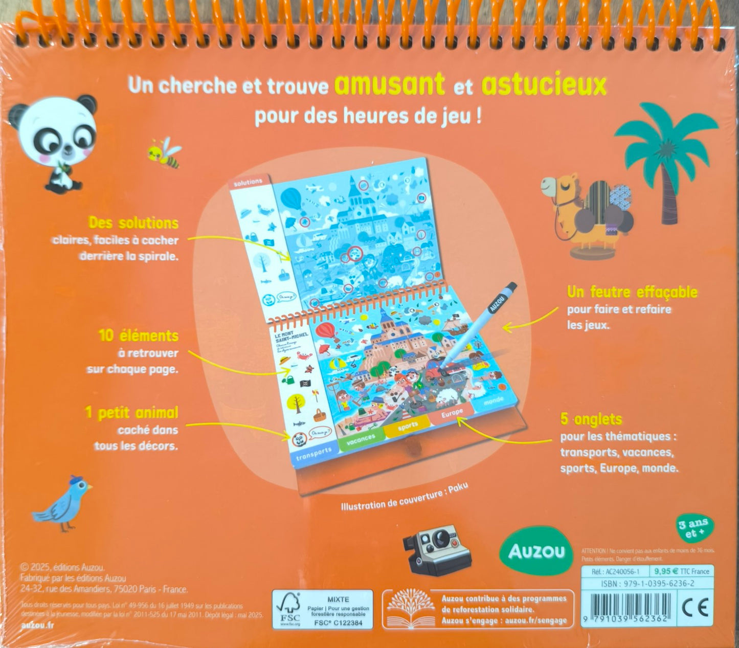 Cherche et trouve effaçable - En voyage