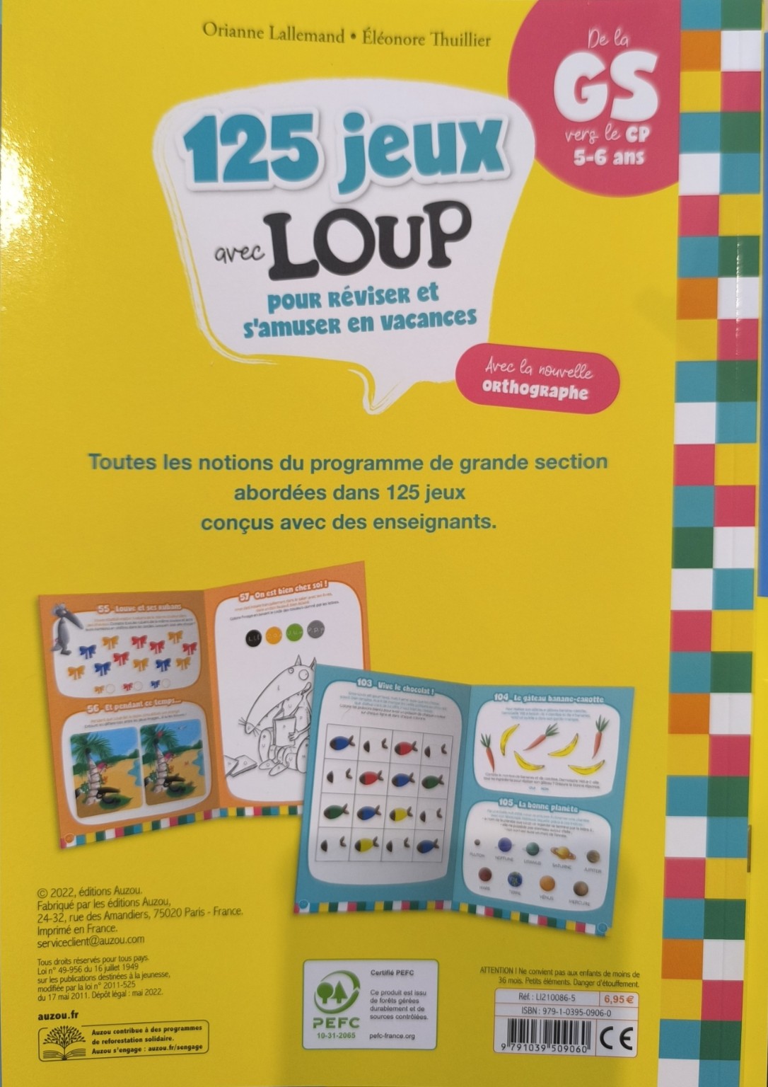 125 jeux avec Loup - De la GS vers le CP