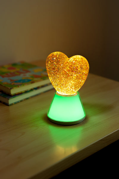 Magic Glow Heart Glitter Lamp