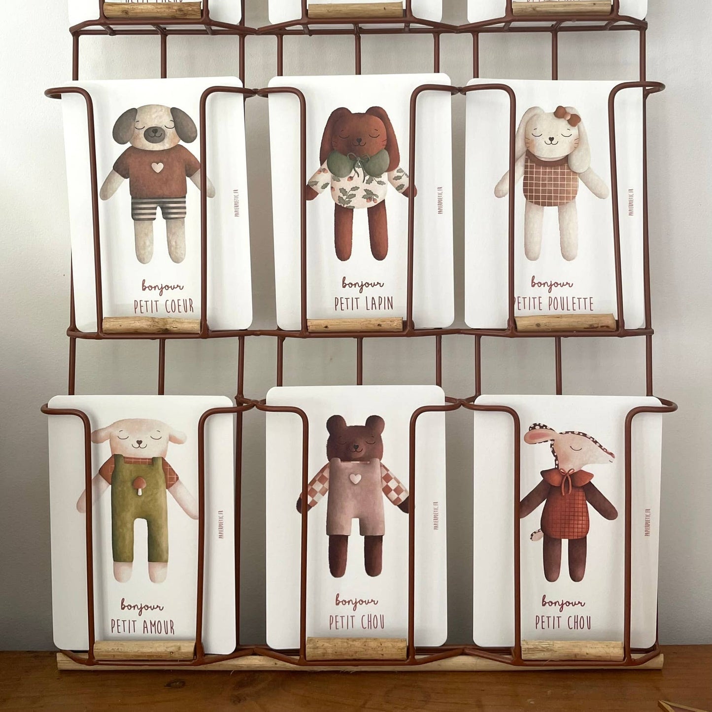 Carte Postale "Doudou Lapin marron"