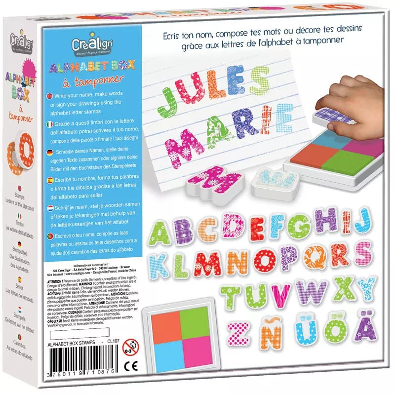Tampons Alphabet box