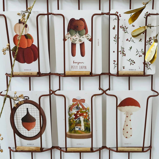 Carte Postale "Doudou Lapin marron"