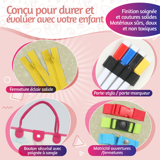 Busyboard montessori rose