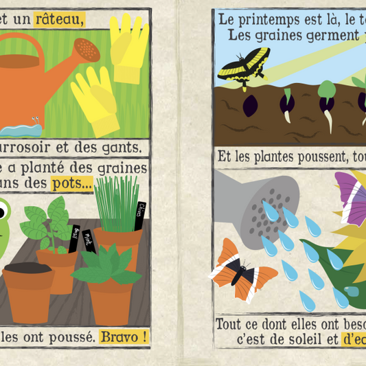 Mon journal en tissu - Le jardin