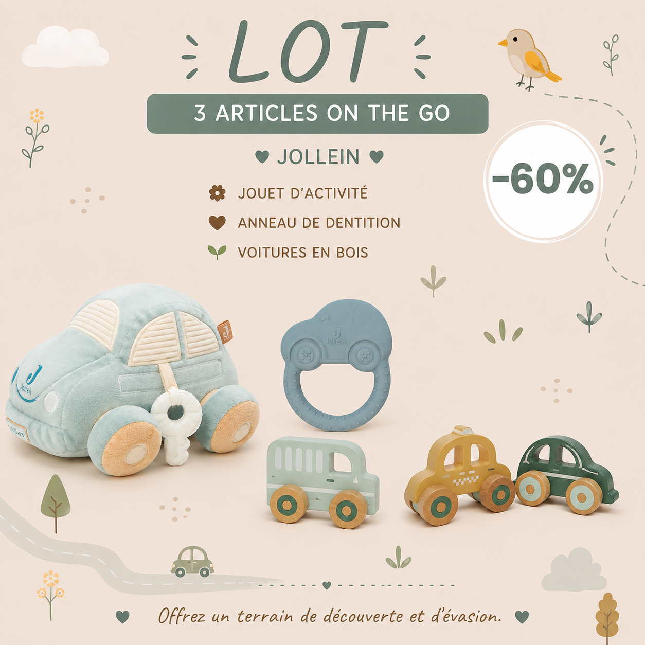 Lot On The Go – Jollein 🚗