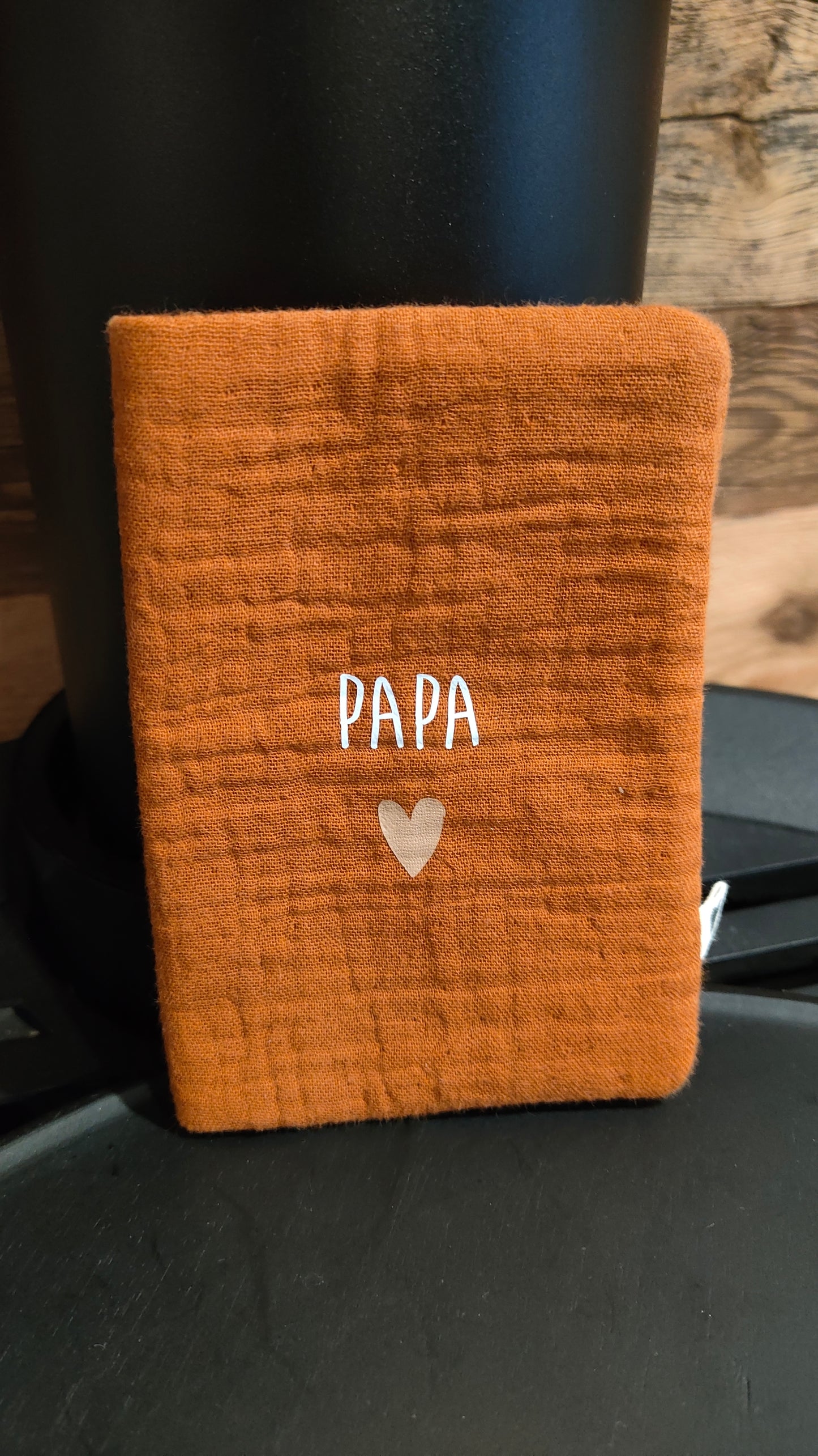 Protège passeport gaze caramel - PAPA
