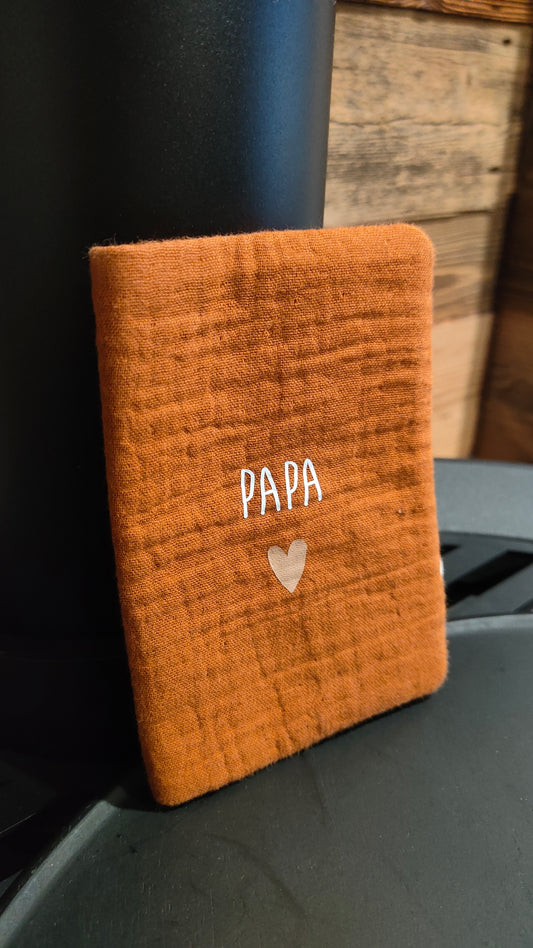 Protège passeport gaze caramel - PAPA