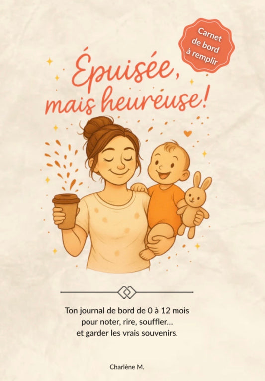 Carnet "Epuisée, mais heureuse !"