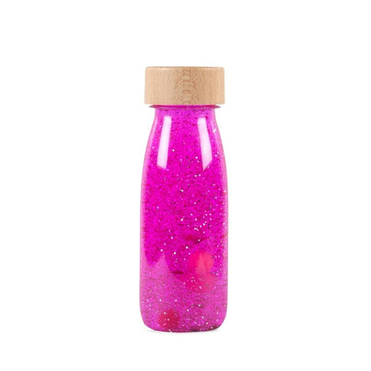 Bouteille flottante - Rose