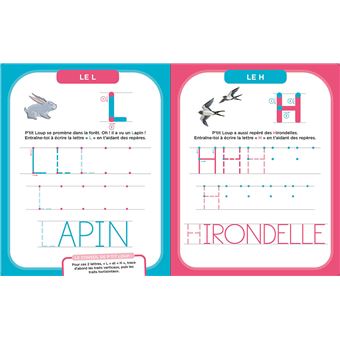 P'tit Loup - : Mes activités effaçables - lettres bâtons