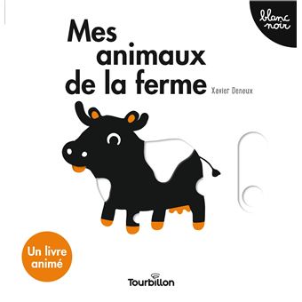 Mes animaux de la ferme noir et blanc