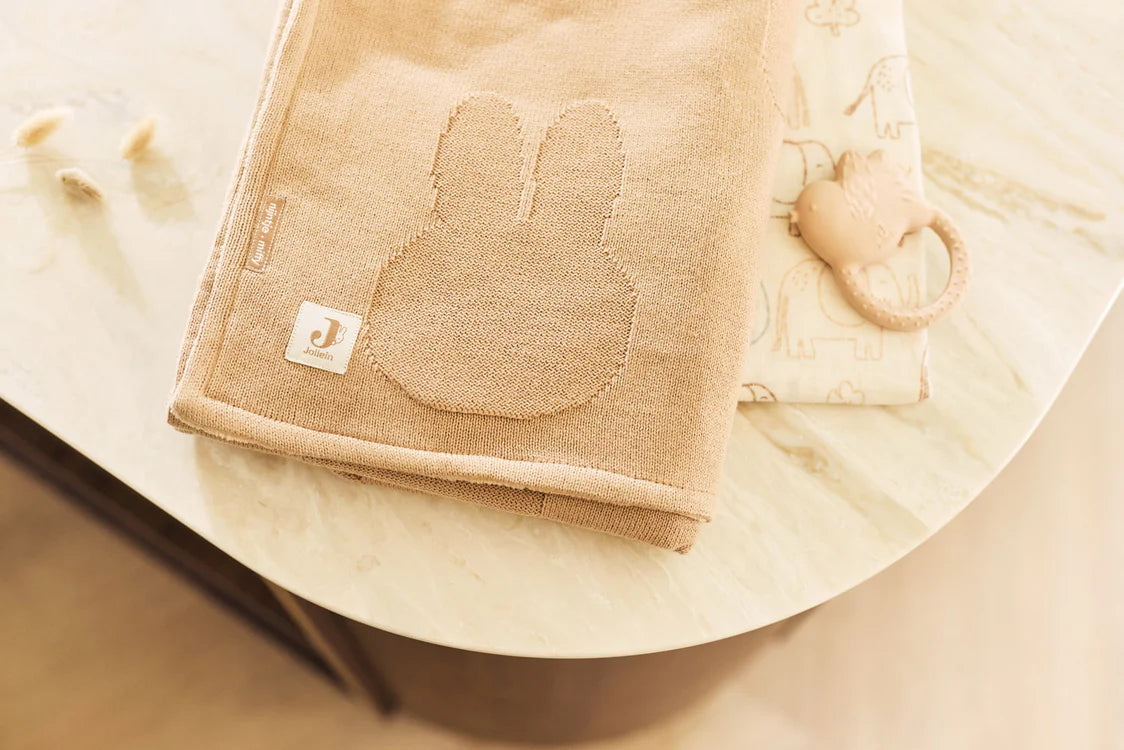 Couverture Berceau 75x100cm Miffy - Biscuit/Velvet