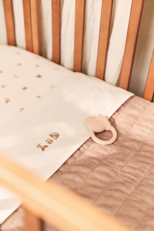 Couverture Berceau 75x100cm Velvet Rib - Milky Coffee