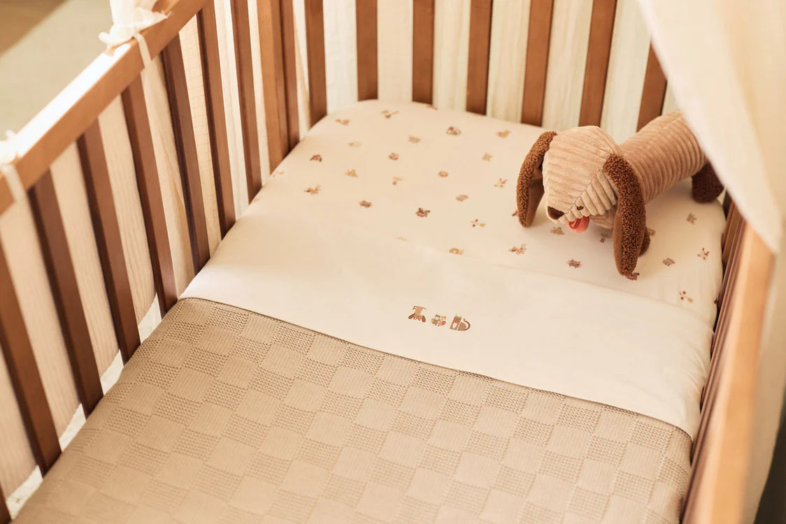 Drap-housse Jersey 60x120cm - Animal Friends