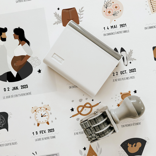 Affiche En t'attendant - Peau Foncée