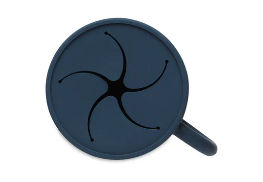 Gobelet à goûter avec couvercle Silicone jeans blue
