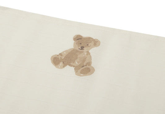 Lange Gaze de Coton 70x70cm - Teddy Bear - 3 Unités