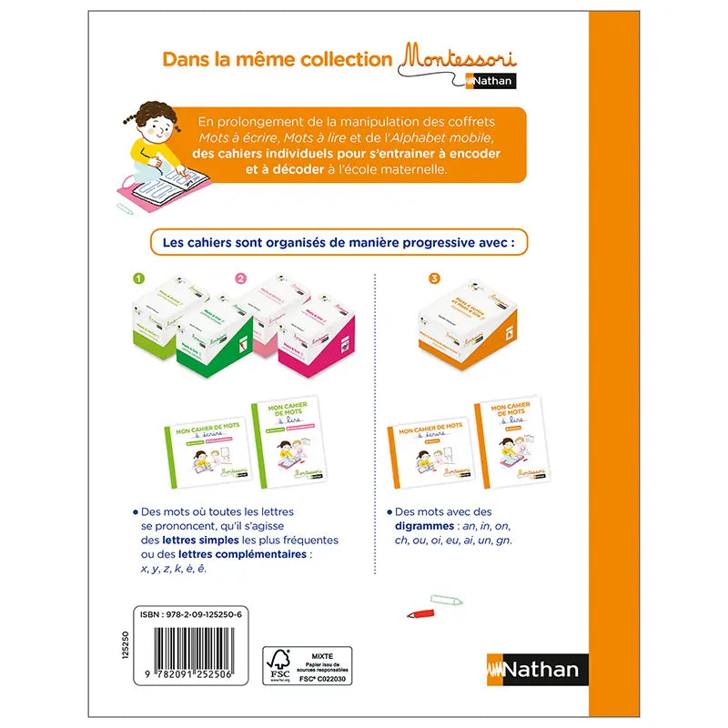 Mon Cahier de Mots à Lire – Digrammes Montessori