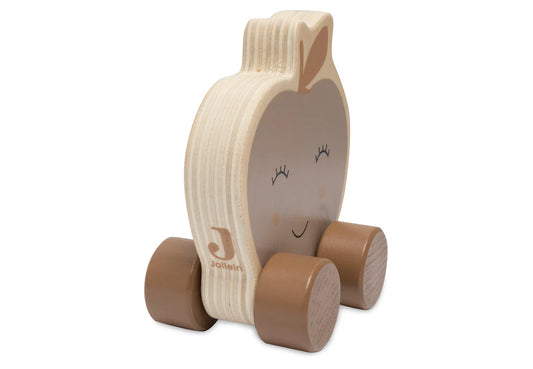 Jouet en Bois à Roulettes - Pomme