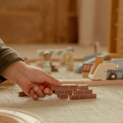 Grue et chantier en bois