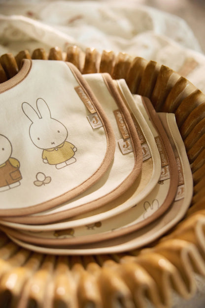 Bavoir Jersey Imperméable - Miffy Family Farm - 5 Unités