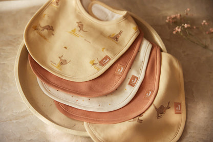 Bavoir Jersey Imperméable - Kangaroots - 5 Unités