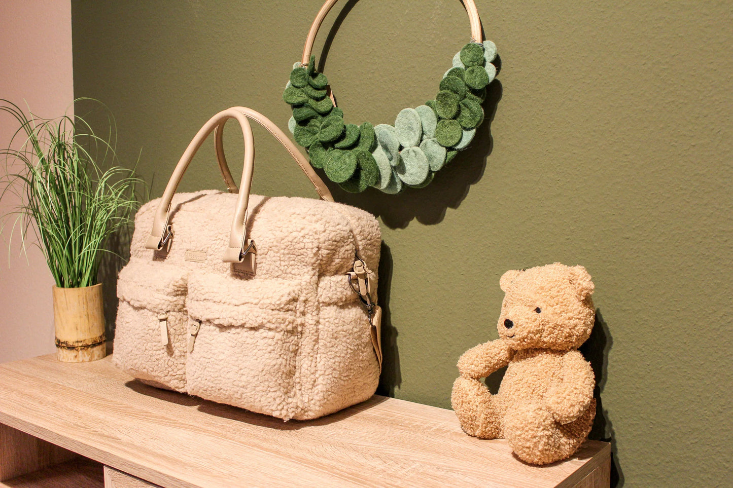 Sac à langer - Sherpa beige