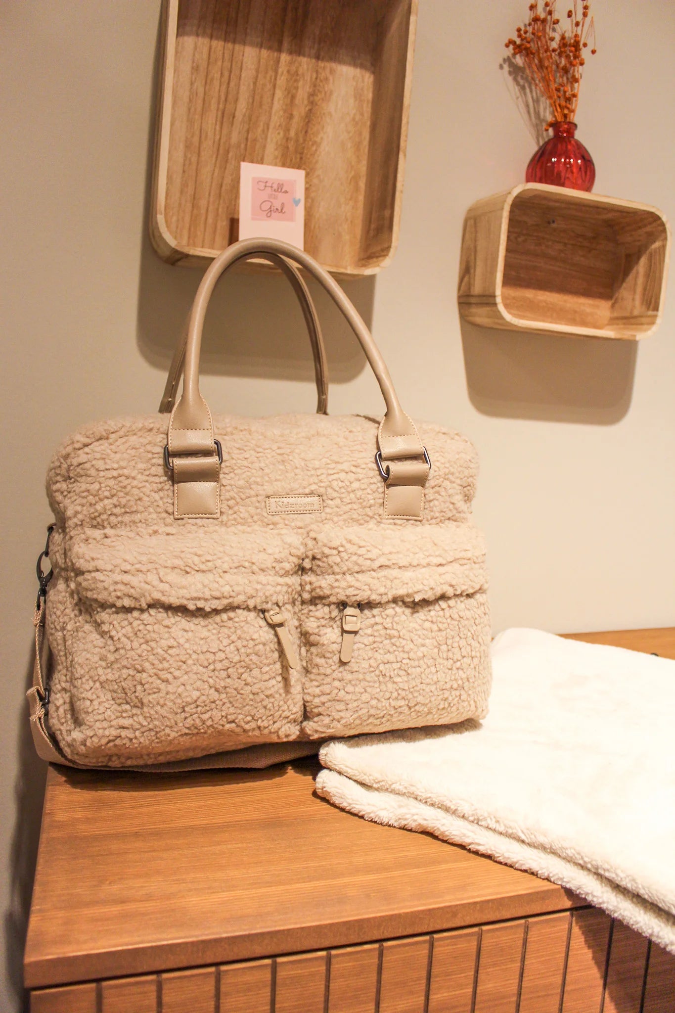 Sac à langer - Sherpa beige