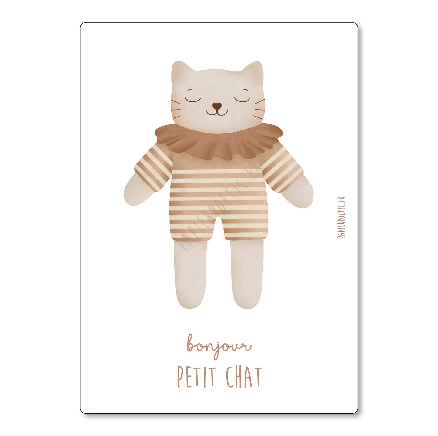 Carte Postale “Doudou Chat blanc"