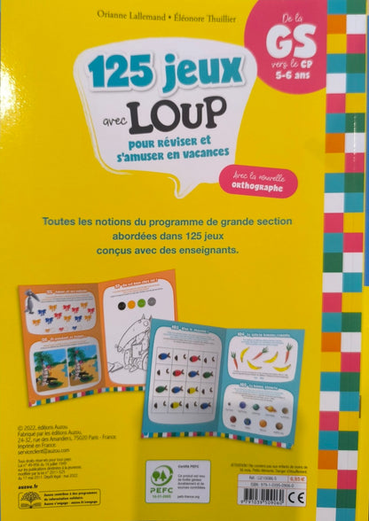 125 jeux avec Loup - De la GS vers le CP