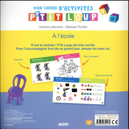 Mon Cahier d'Activités P'tit Loup – À l'école