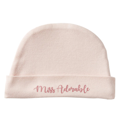 Bonnet naissance à message (modèles au choix)