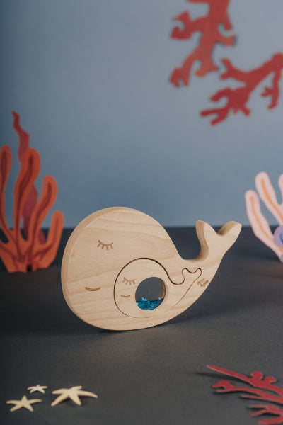 Puzzle Sensoriel Baleine et son bébé