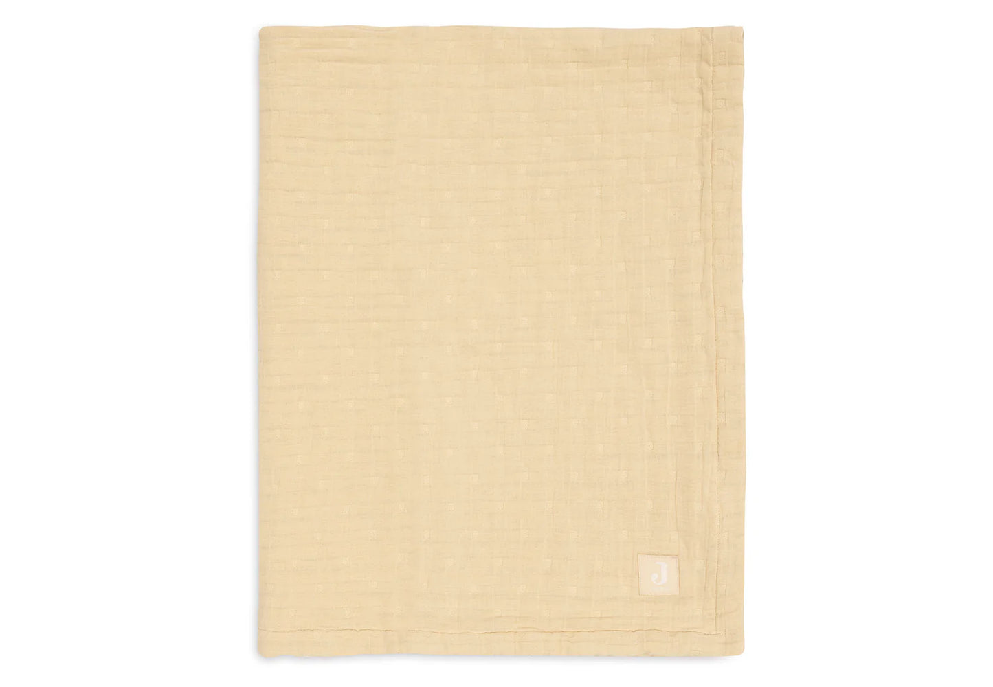 Couverture berceau gaze de coton - Vanille