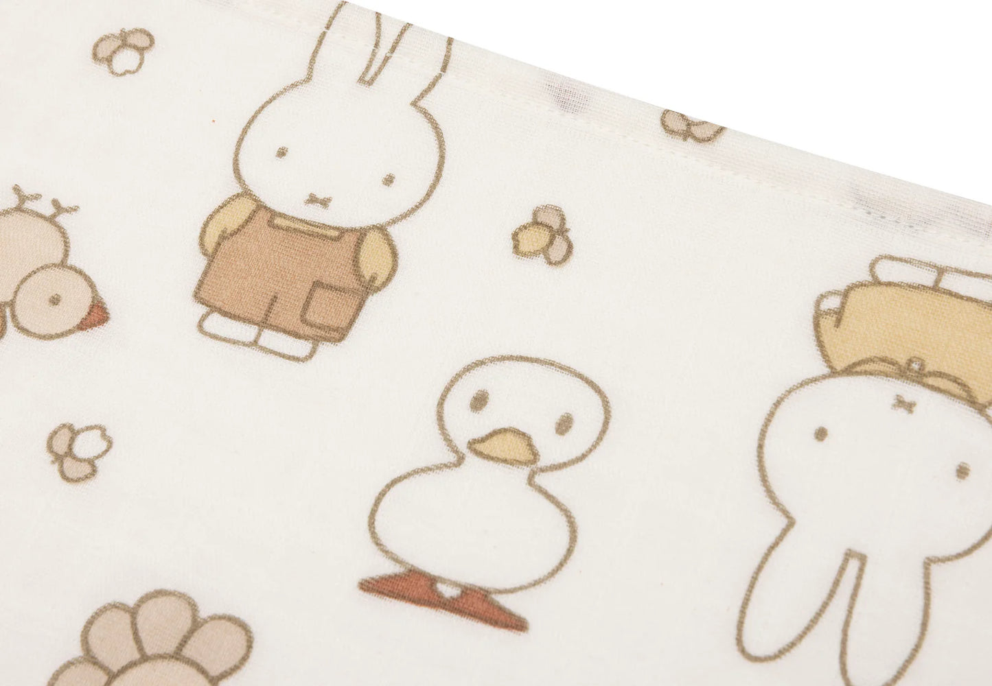 Lange Gaze de Coton 70x70cm - Miffy Family Farm - 3 Unités