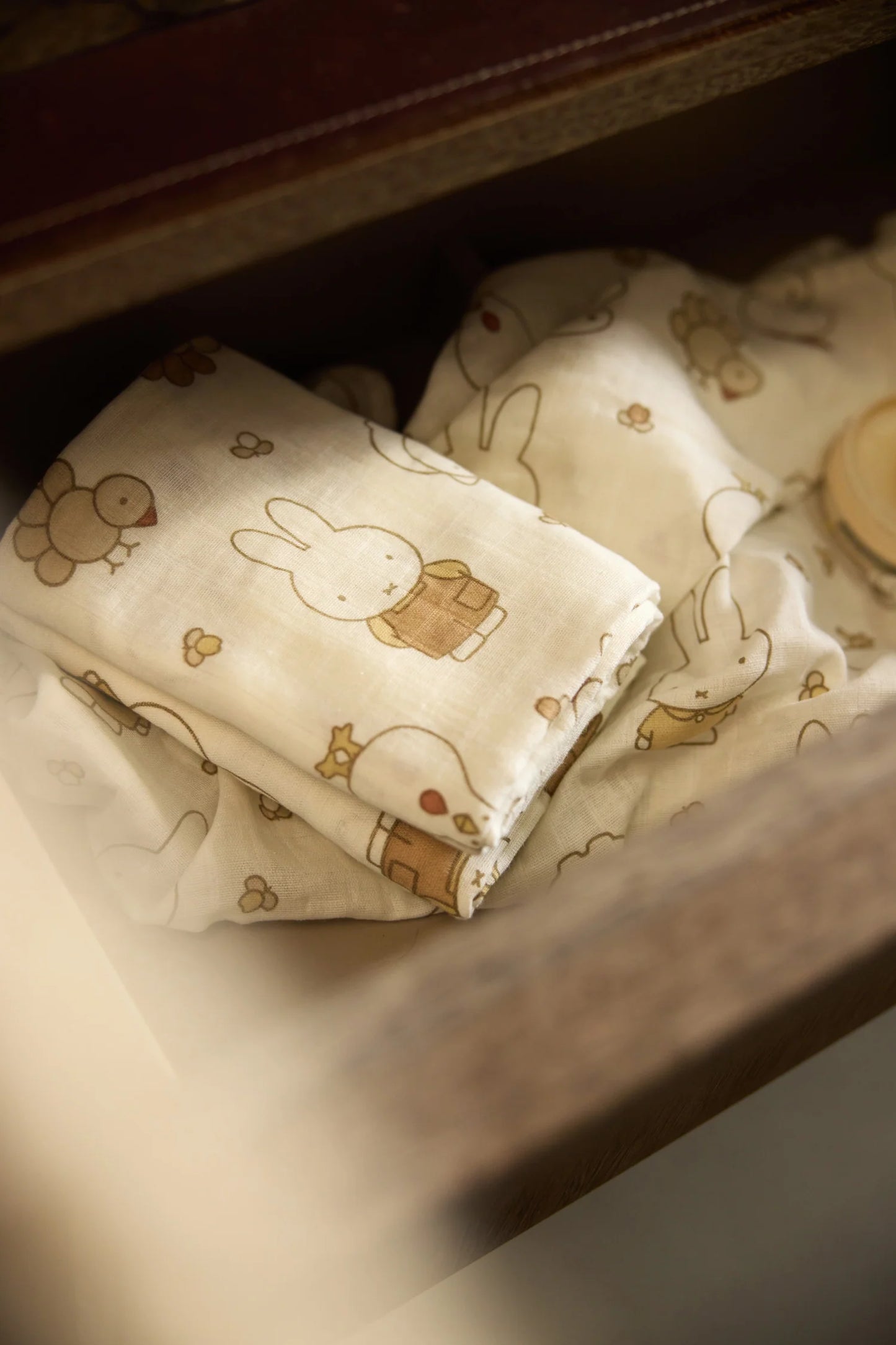 Lange Gaze de Coton 70x70cm - Miffy Family Farm - 3 Unités