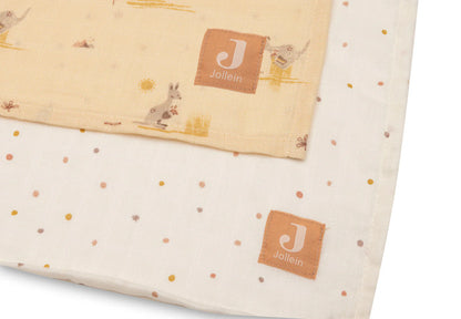 Lange Gaze de Coton 115x115cm - Kangaroots - 2 Unités