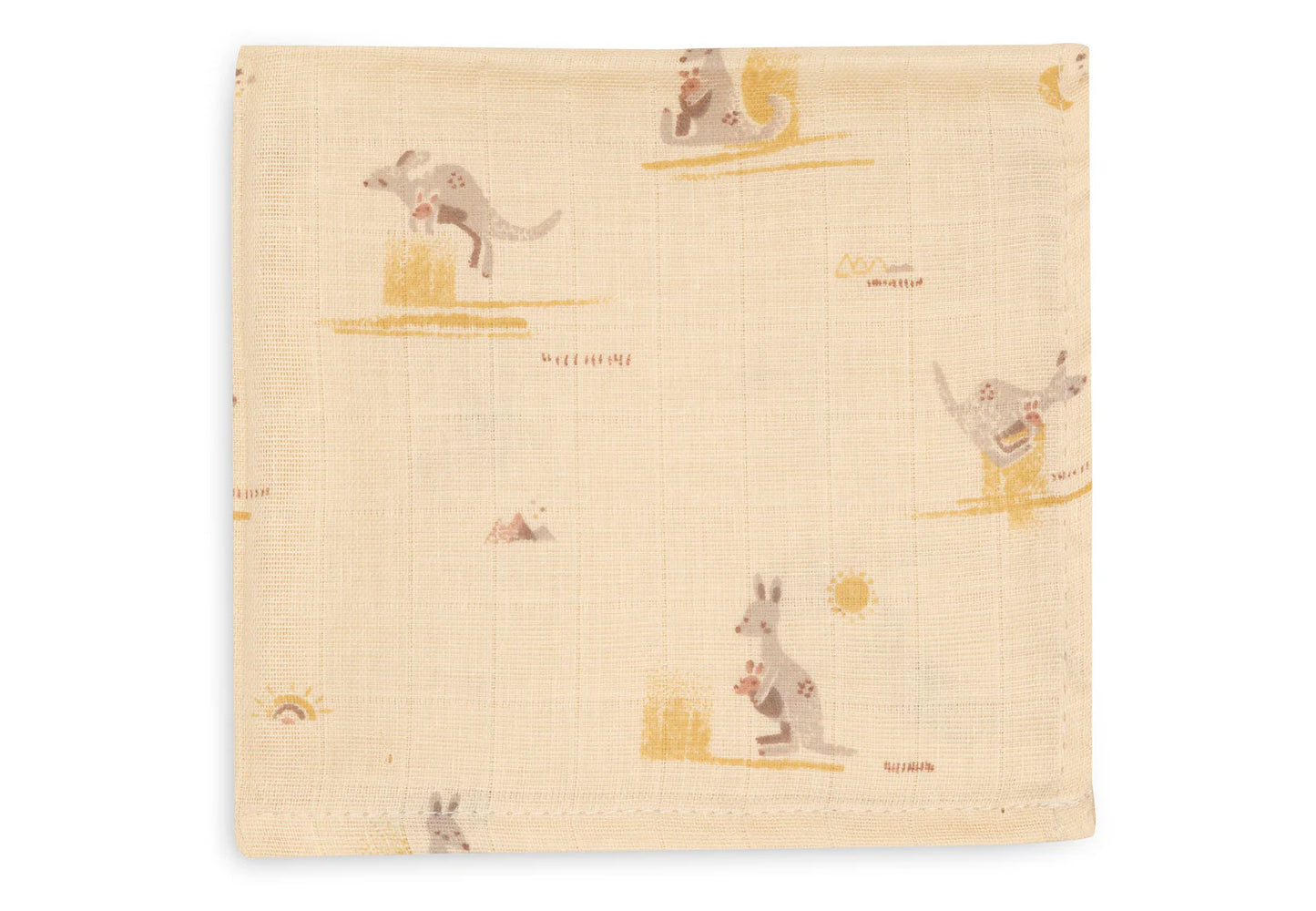 Serviette Gaze de Coton 31x31cm - Kangaroots - 3 Unités
