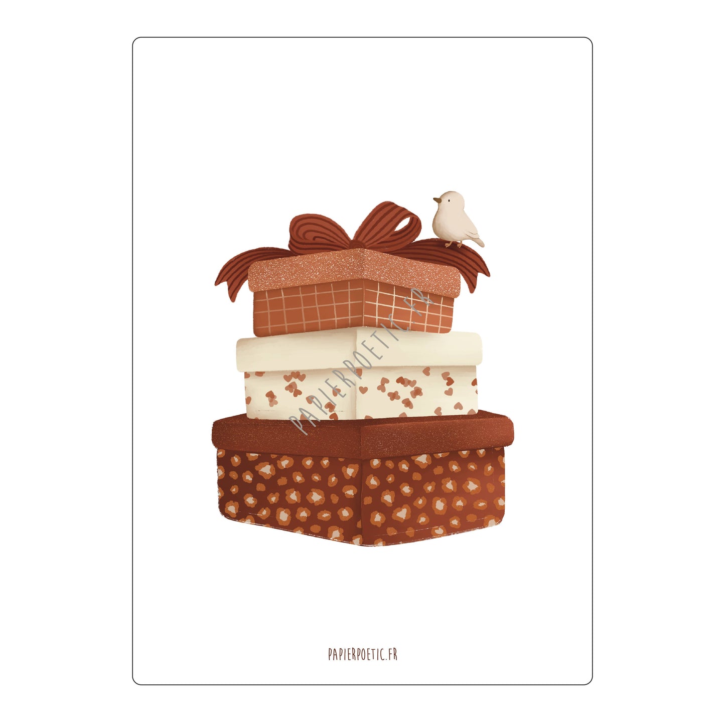 Carte "Pile de cadeaux"