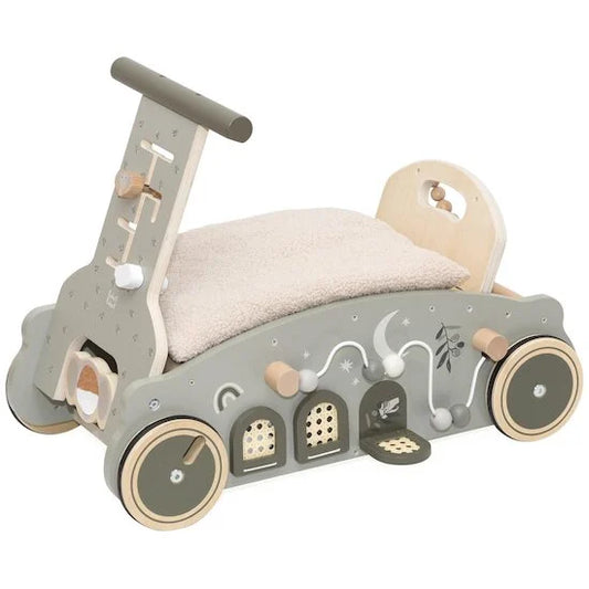 Porteur en bois 3-en-1  - Vert Olive