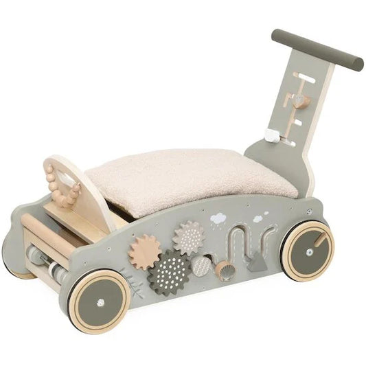 Porteur en bois 3-en-1  - Vert Olive