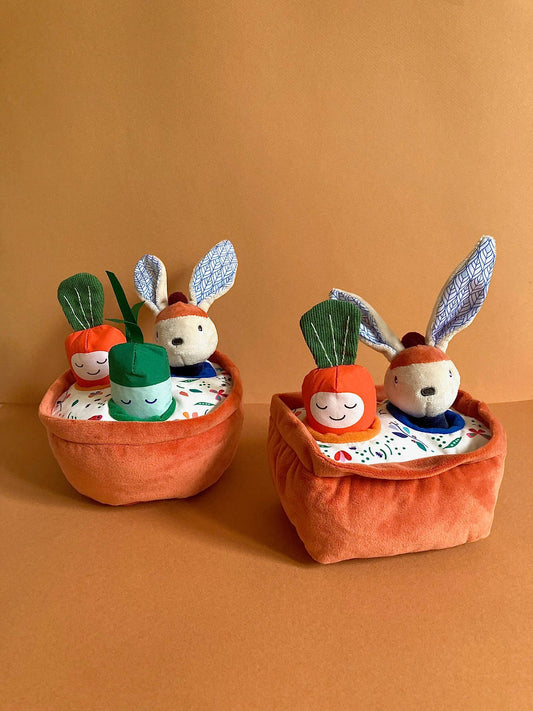 Le Potager de Gabin lapin avec 3 jouets d'activités