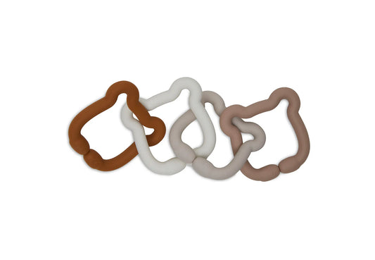 Jeu d'anneaux Silicone - Teddy Bear