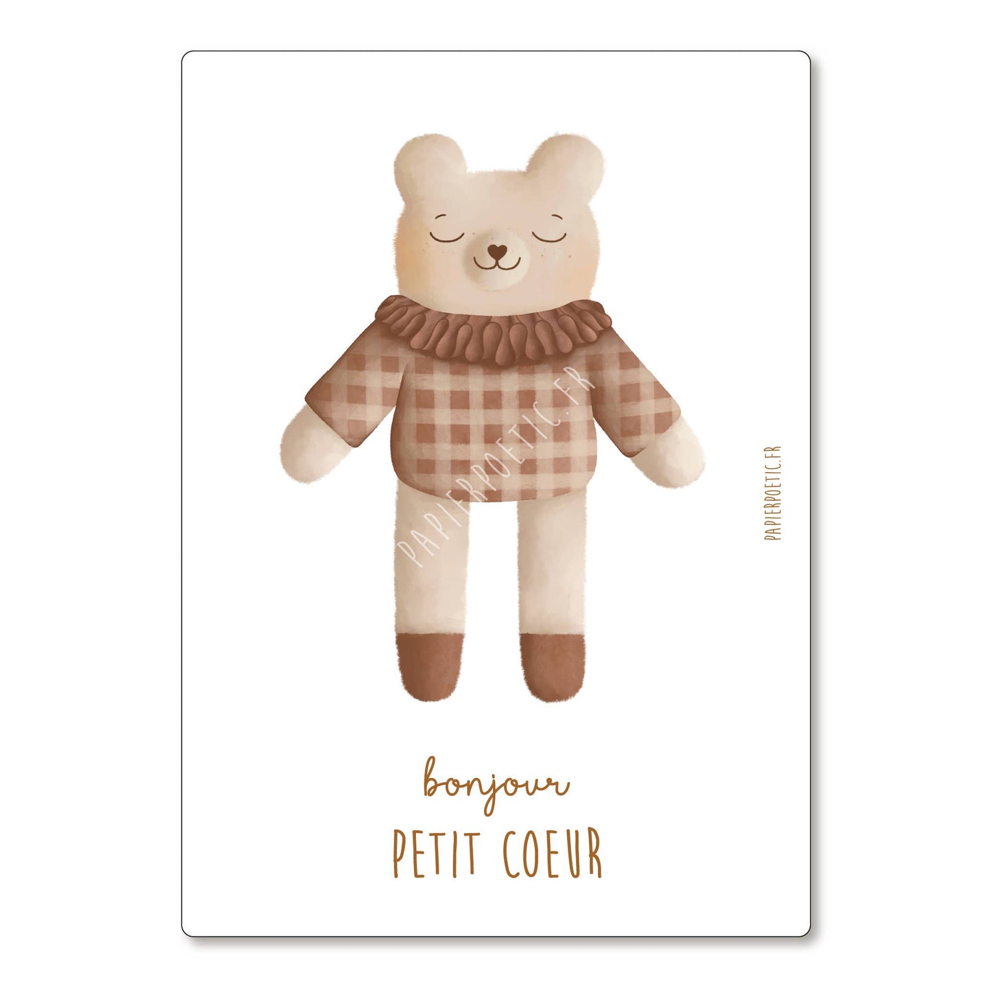 Carte Postale  “Doudou Ours blanc"