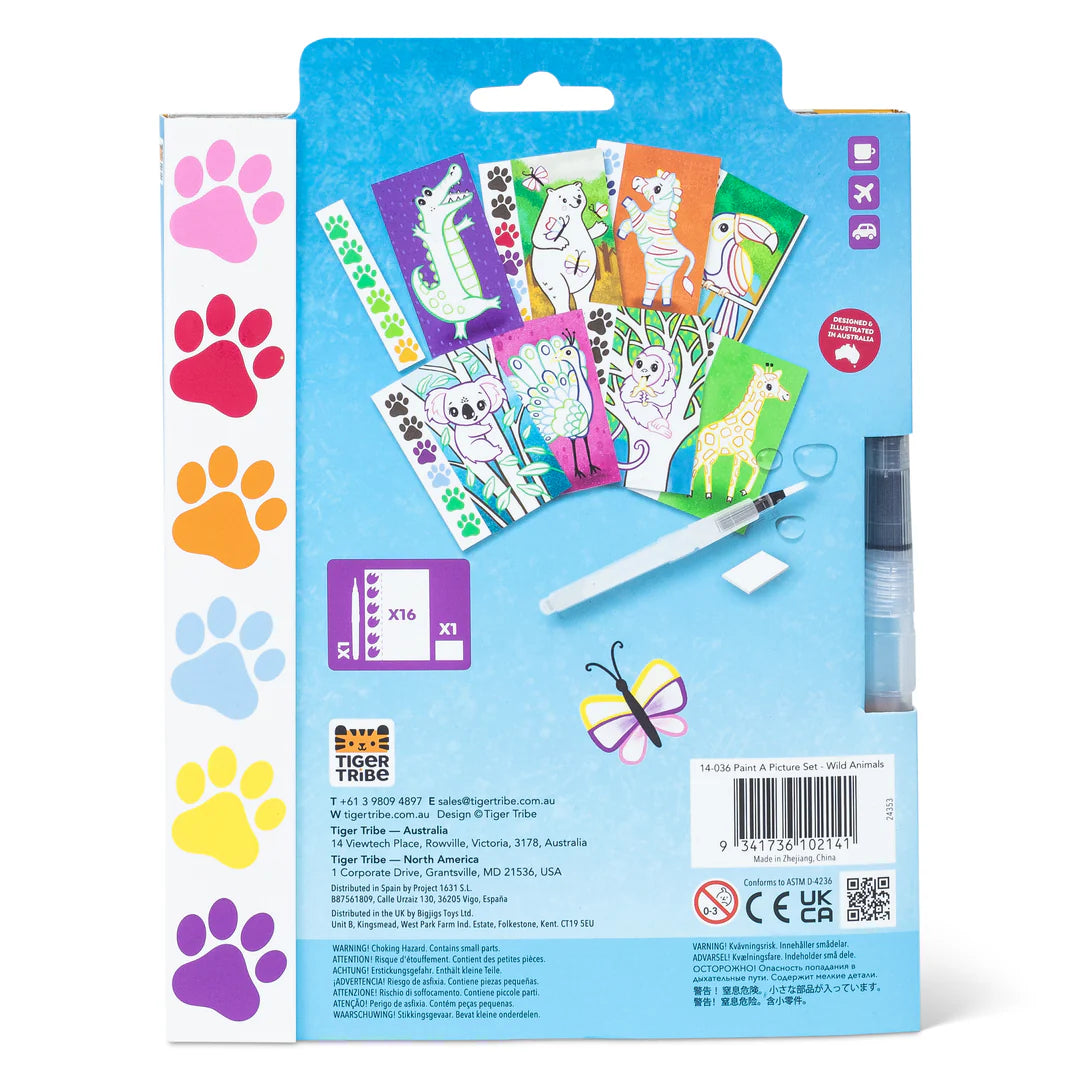 Kit de peinture aquarelle - Animaux sauvages