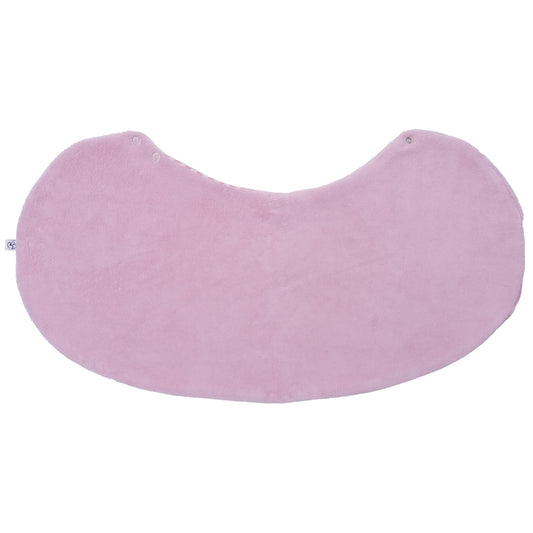 Bavoir 2 en 1 (poncho/ épaule)- rayé vieux rose