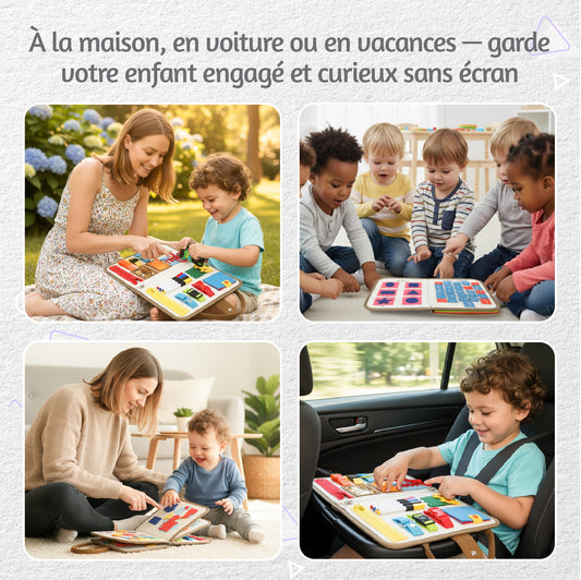 Busyboard montessori beige