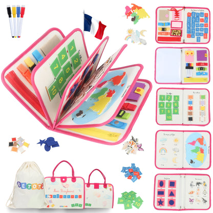 Busyboard montessori rose