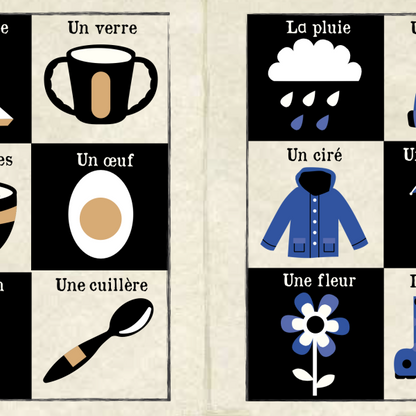 Mon journal en tissu - Imagier noir et blanc