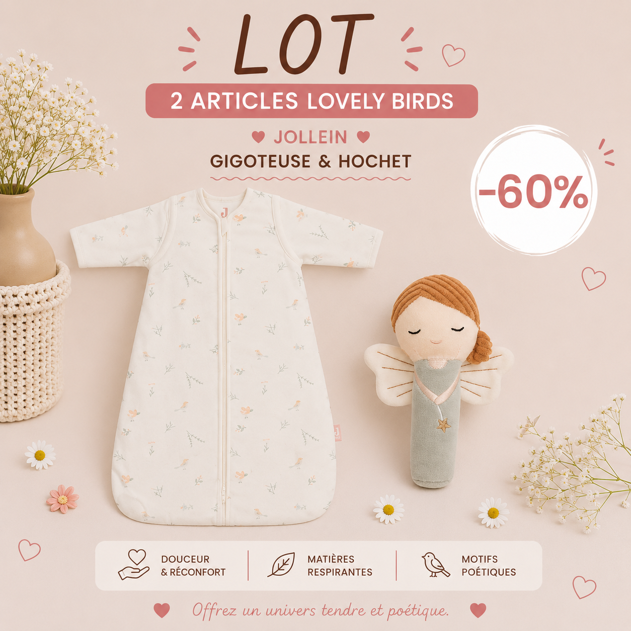 Lot n°3 Lovely Birds 🕊️
